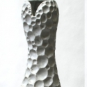 honeycombvasewneckwhite